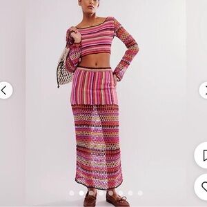 Free People Bali Sunrise Skirt